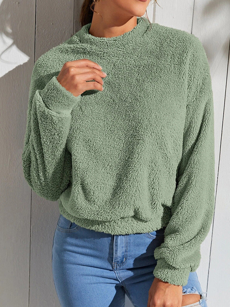 Cozy Double-Sided Velvet Loose Fleece Sweatshirt
