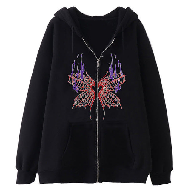 Dark Skull Skeleton Zip-Up Hoodie & Sweatshirt