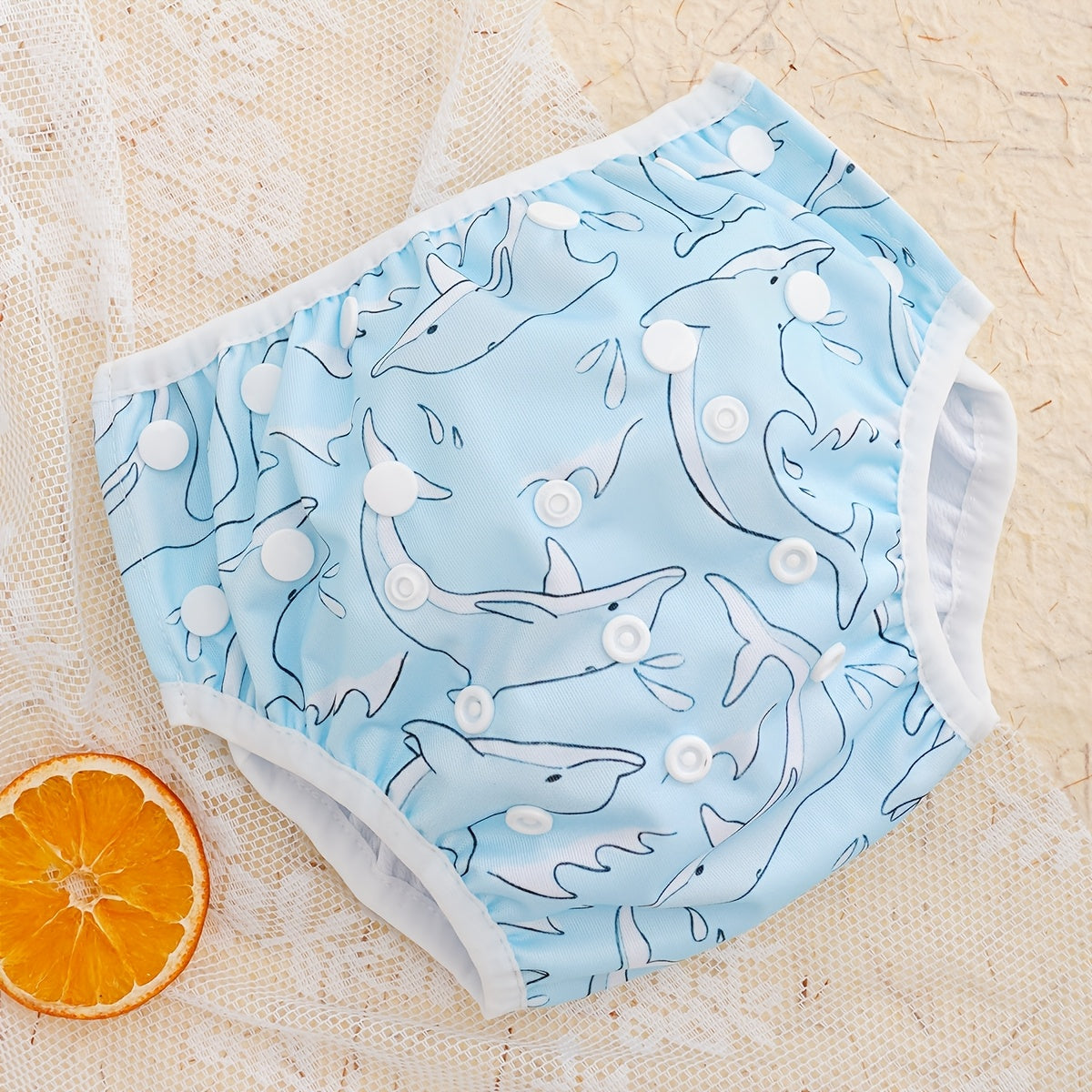 Adjustable Polyester Swim Diapers for Toddlers and Kids (3-15kg)