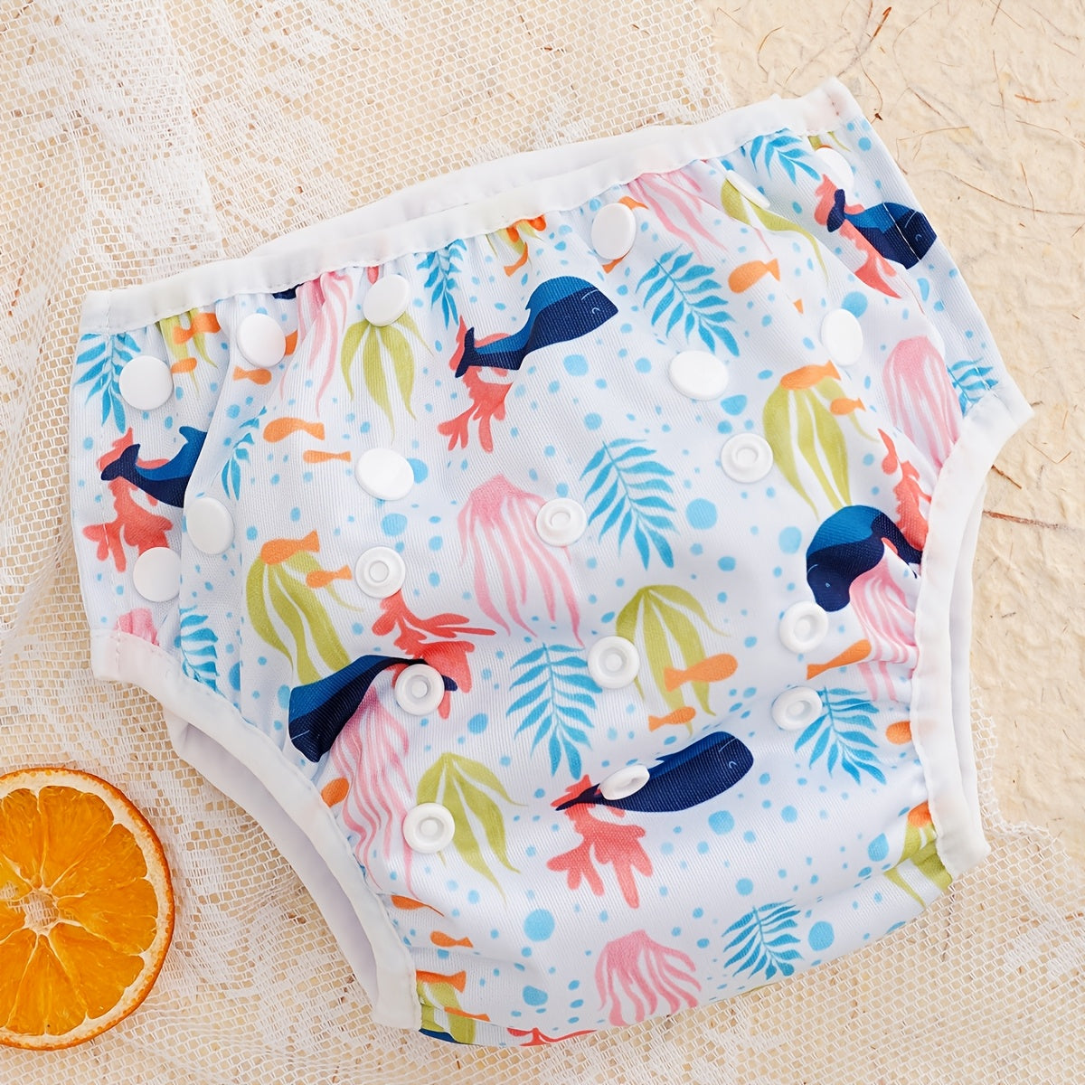 Adjustable Polyester Swim Diapers for Toddlers and Kids (3-15kg)