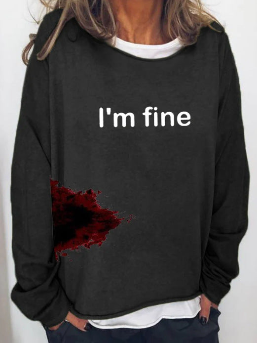 Halloween Women's Casual Long Sleeve Loose Hoodie