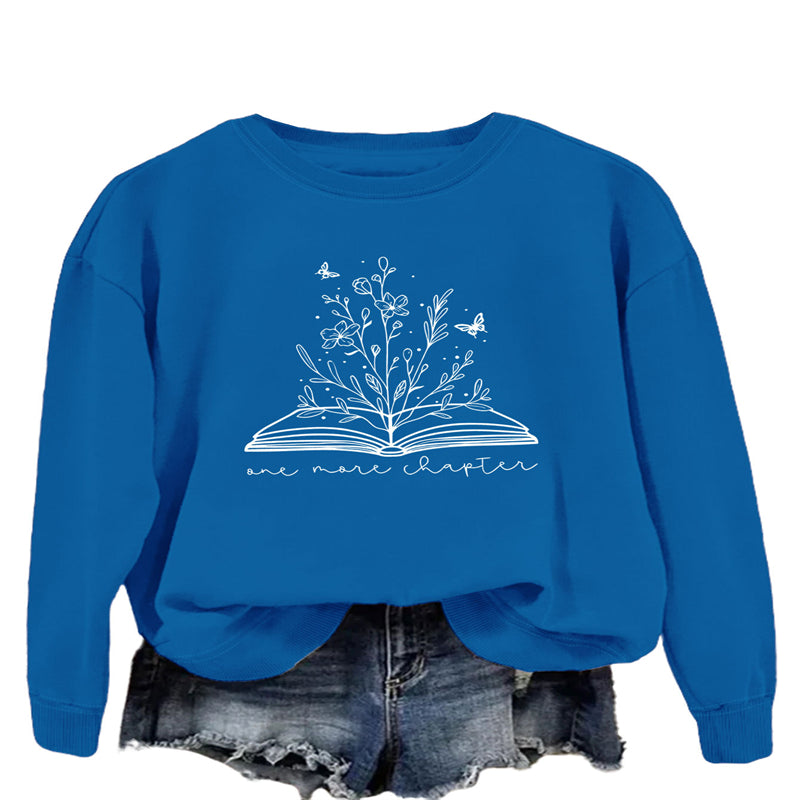 Casual Long Sleeve Letter Print Loose Sweatshirt