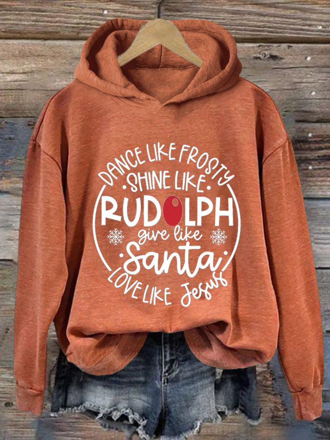 Women's Trendy 3D Letter Printed Graphic Hoodie