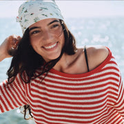 Casual Loose Pullover Lazy Striped Sweater