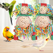 Wooden Bird Toy Ball for Parrots