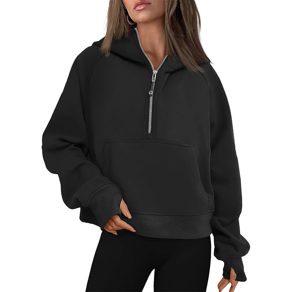 Cozy Fleece-Lined Zip-Up Winter Hoodie