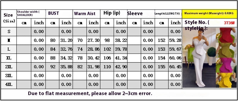 Feather Off-Shoulder High Waist Casual Jumpsuit