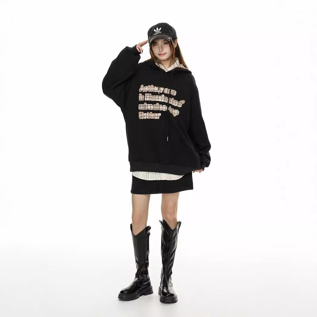 Women's Vintage Streetwear Hooded Sweatshirt
