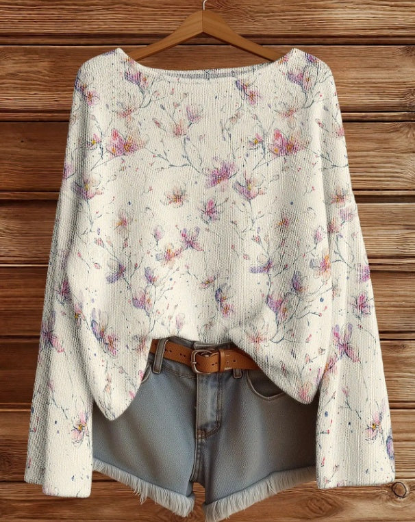 Women's Elegant Long Sleeve Pullover