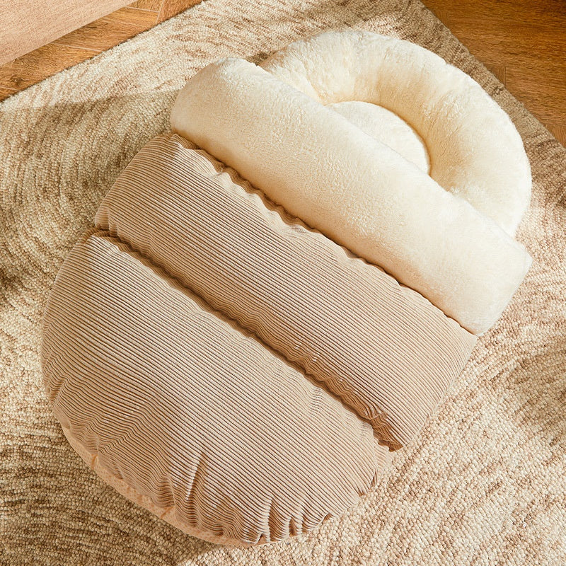 Slipper-Shaped Dog Bed Sofa, Suitable For All Seasons, Comfortable Sleeping Pad For Small To Medium Dogs And Cats, Durable Polyester With Memory Foam Padding, Ideal For Cozy Naps, Pet Bed