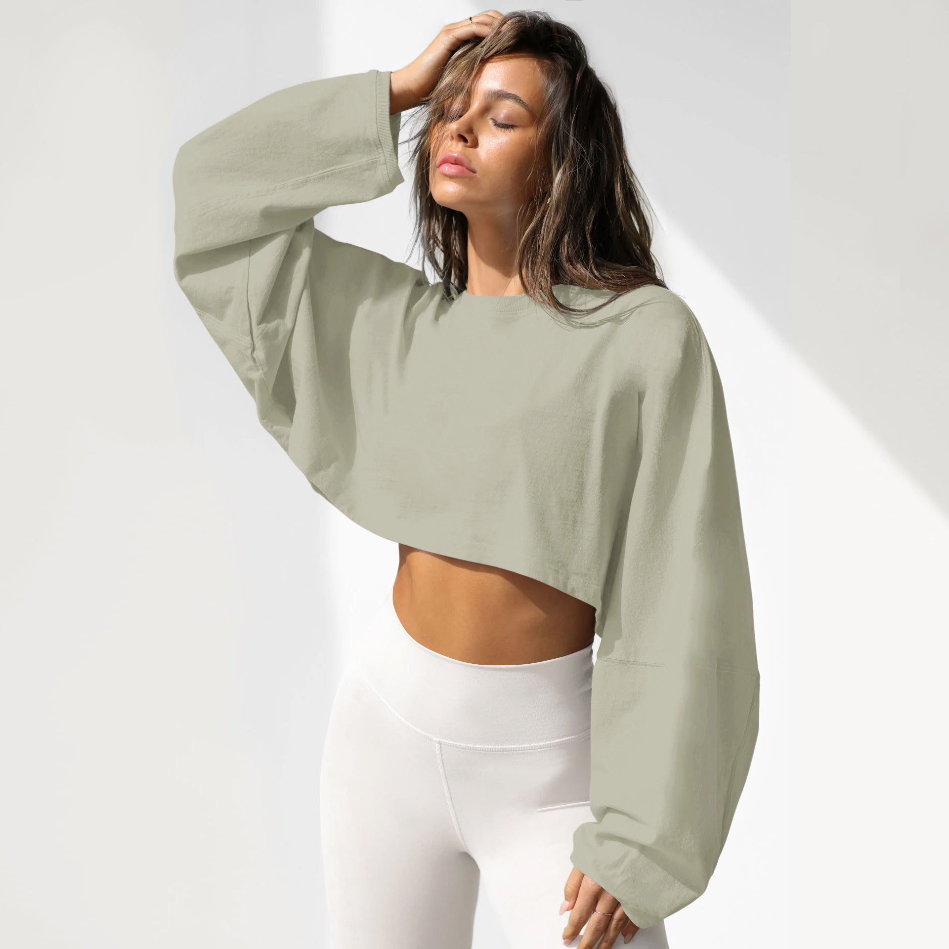Chic Distressed Round Neck Women's Pullover Sweater