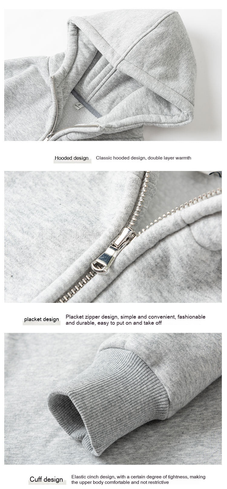 Thermal Fleece Hooded Sweatshirt | Cozy Couple Winter Coat