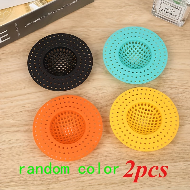 Anti‑Clog Sink Drain Filter Set – Random Color, Multi‑Pack