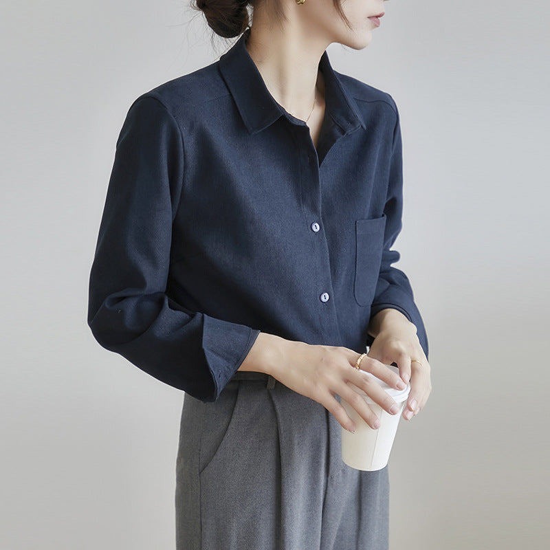 New Autumn And Winter Bandage Dress Shirt For Women