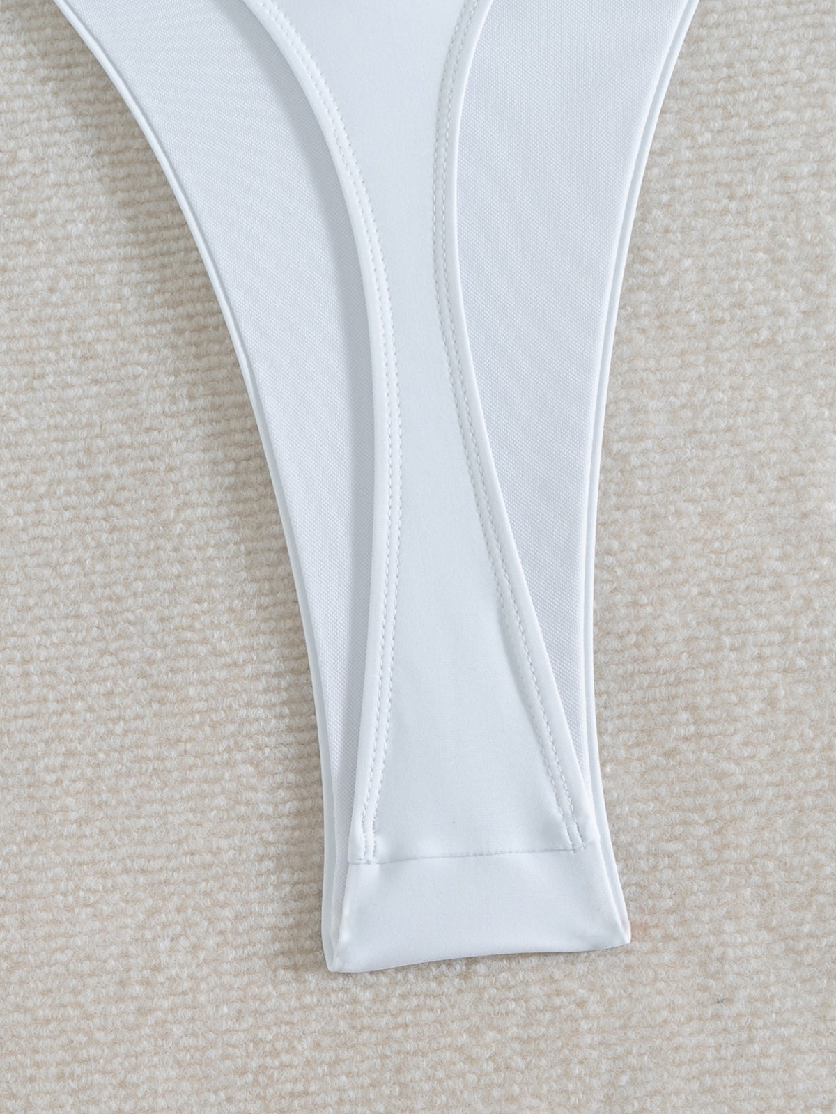 Sleek Solid Color One-Piece Swimsuit for Beach & Pool