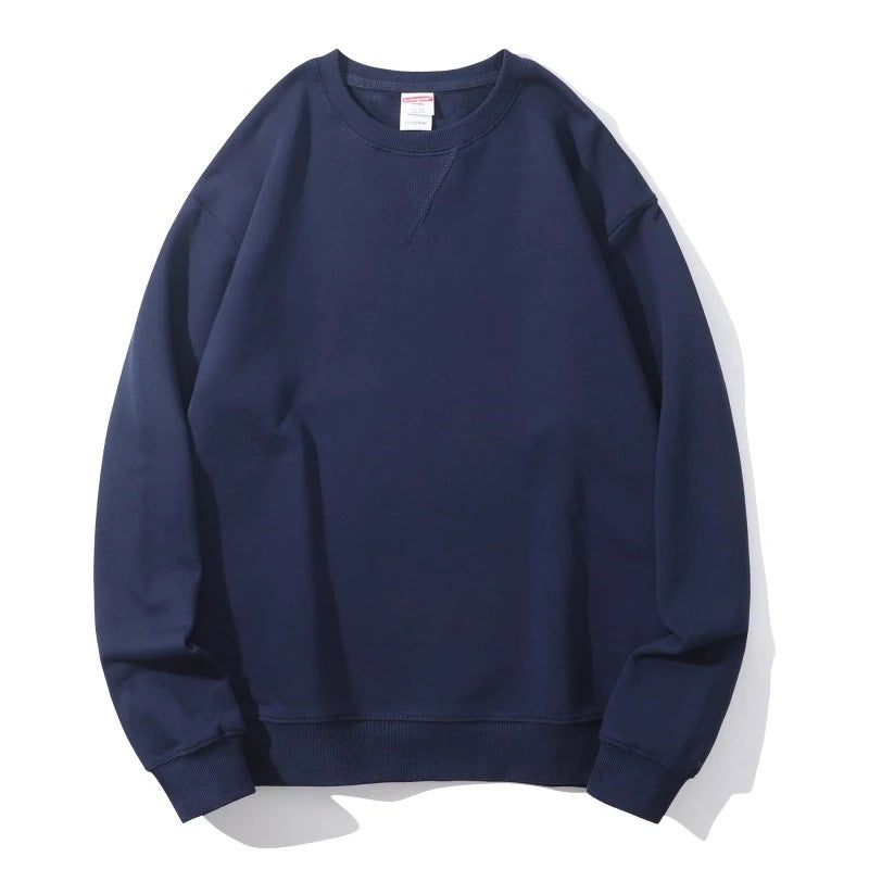 Men's Heavy Cotton Terry Crewneck Pullover Sweater