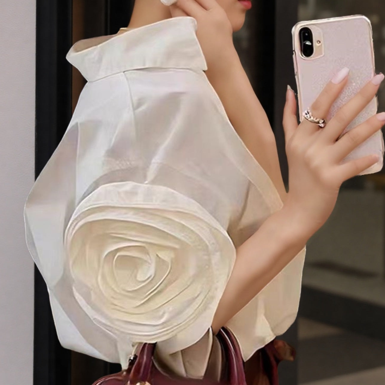 Womens 2026 New Summer Slimming White Top