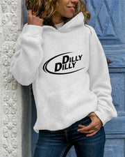 Animal Print Hooded Sweatshirt - Cozy Long Sleeve Pullover