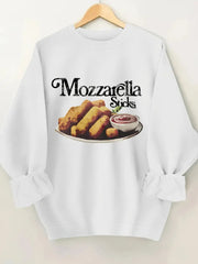 Women's Casual Printed Round Neck Pullover Sweater