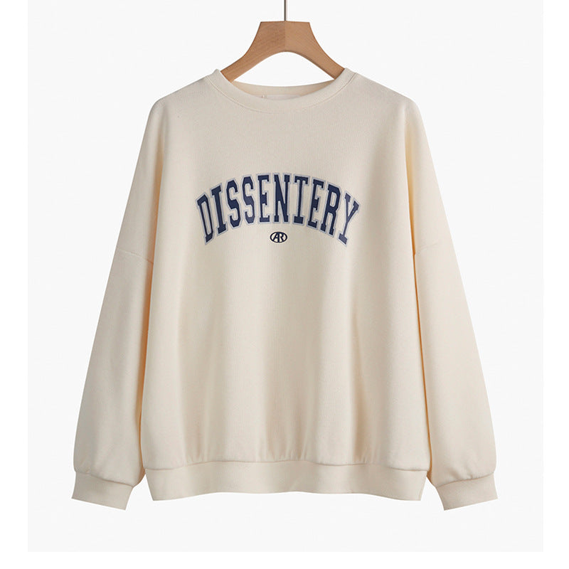 Plus Size Casual Vintage Pullover Sweatshirt