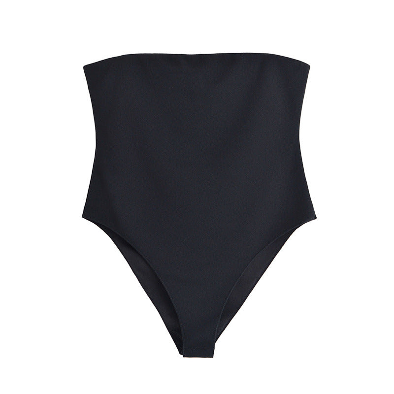 Slim Elastic Chest-Wrapped Jumpsuit