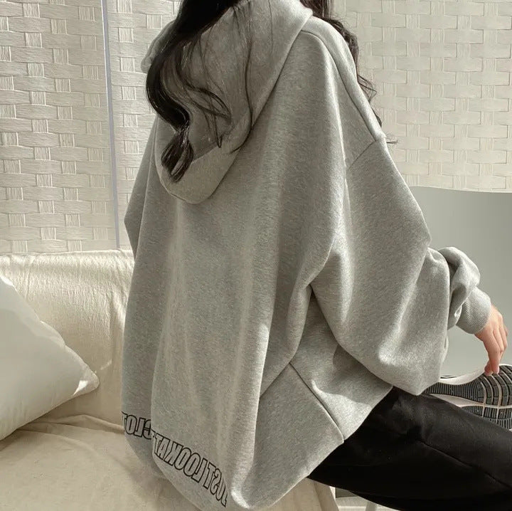 Trendy Fleece-Lined Casual Pullover Top