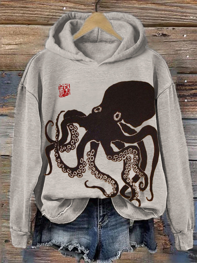 Women's Oversized Casual Hooded Sweatshirt