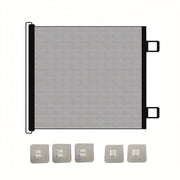 Cat Running Fence, No-drill Telescopic Pet Stair Partition, Small Dog Fence, Cat Barrier, Bendable, Easy Installation Extendable Black PVC Pet Door - Indoor Stair Safety Fence, Dog Crate With