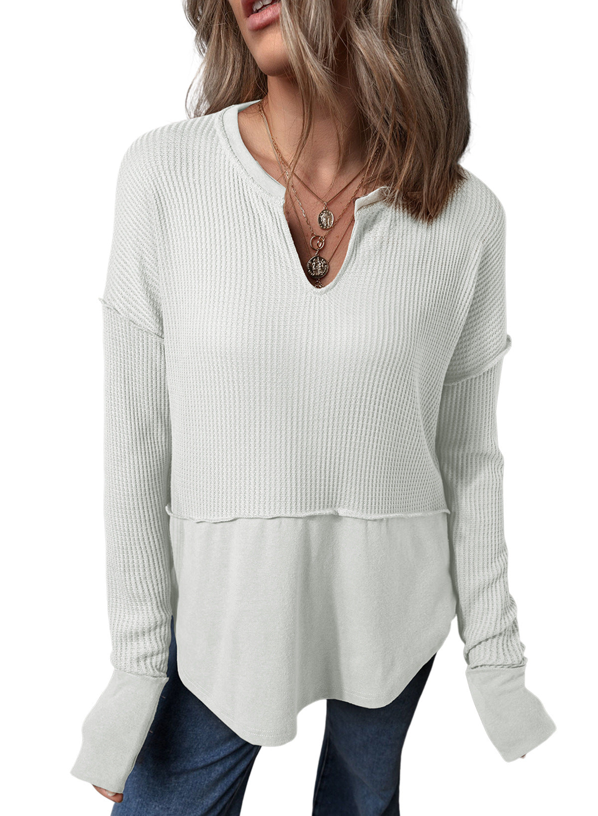 Cozy Solid Color Loose Women's Winter Sweater