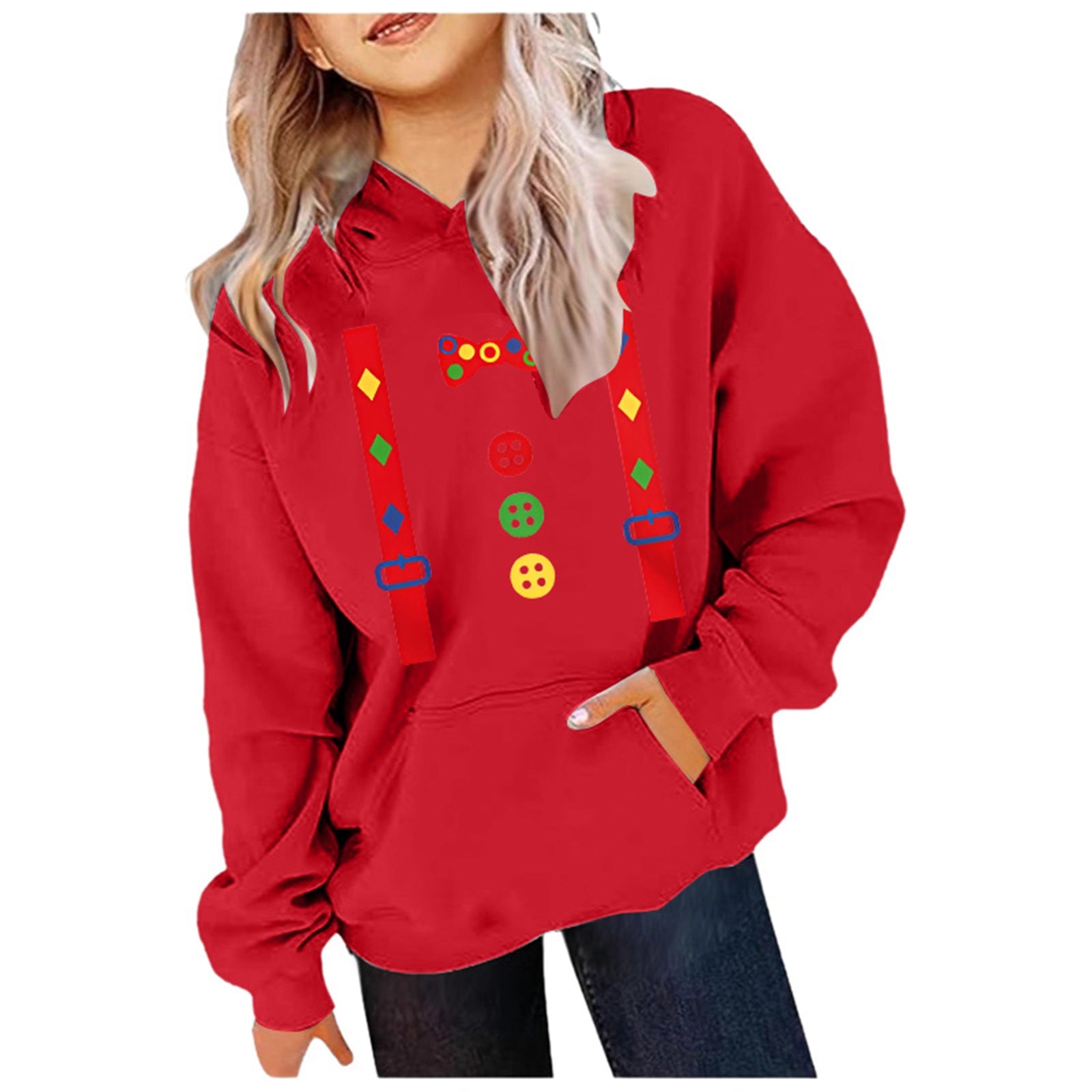Festive Women's Christmas Print Sweatshirt