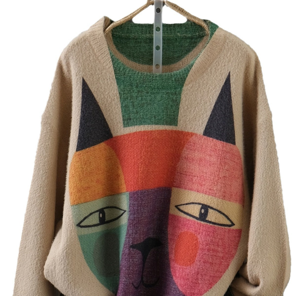 Plus Size Soft Mink Fur Knit Sweater