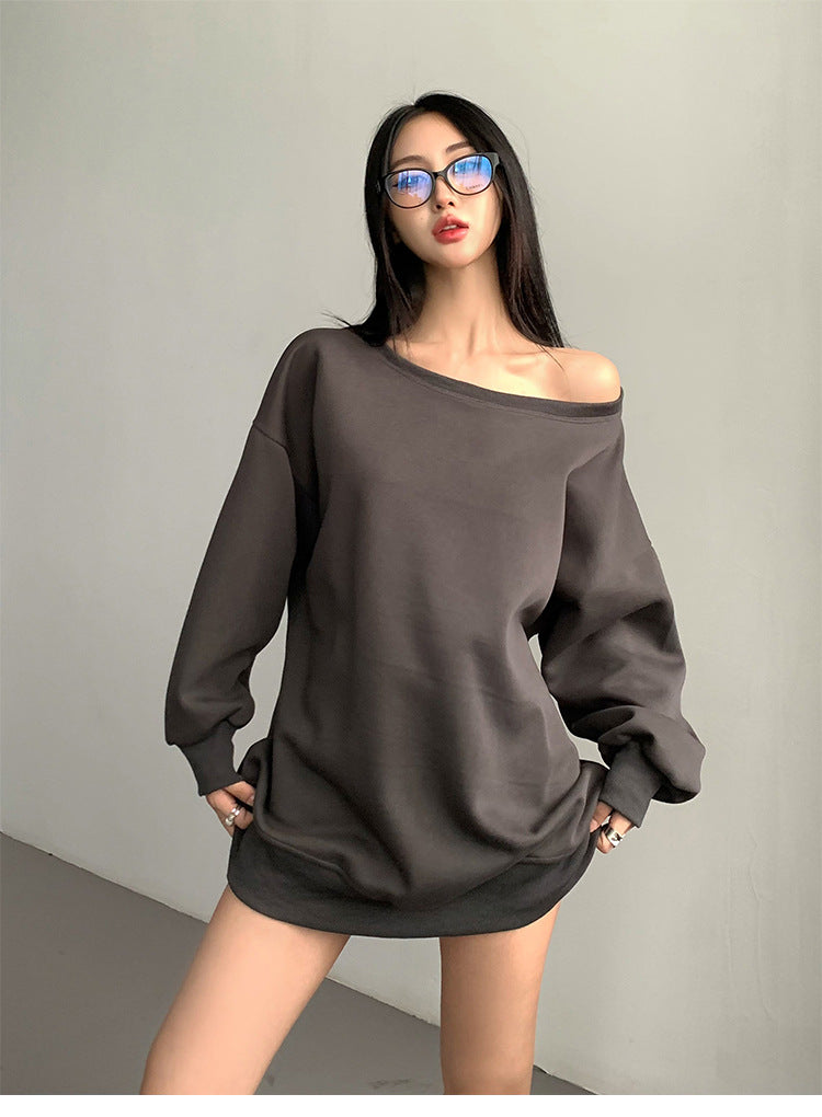 Chic Off-Shoulder Casual Loose Autumn & Winter Sweater