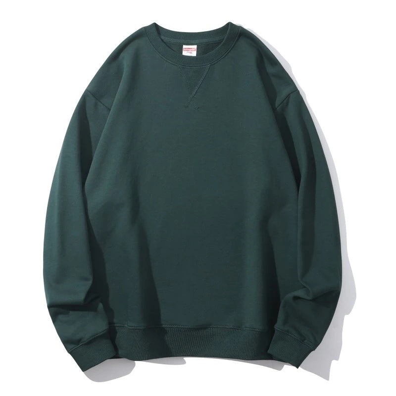 Men's Heavy Cotton Terry Crewneck Pullover Sweater