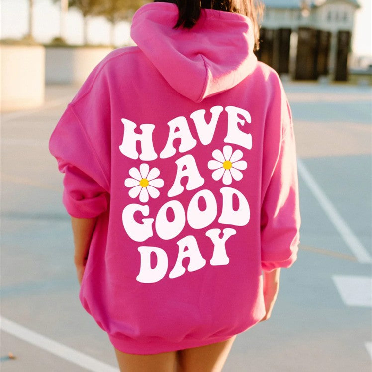 Floral Print Casual Pullover Hoodie for Men and Women
