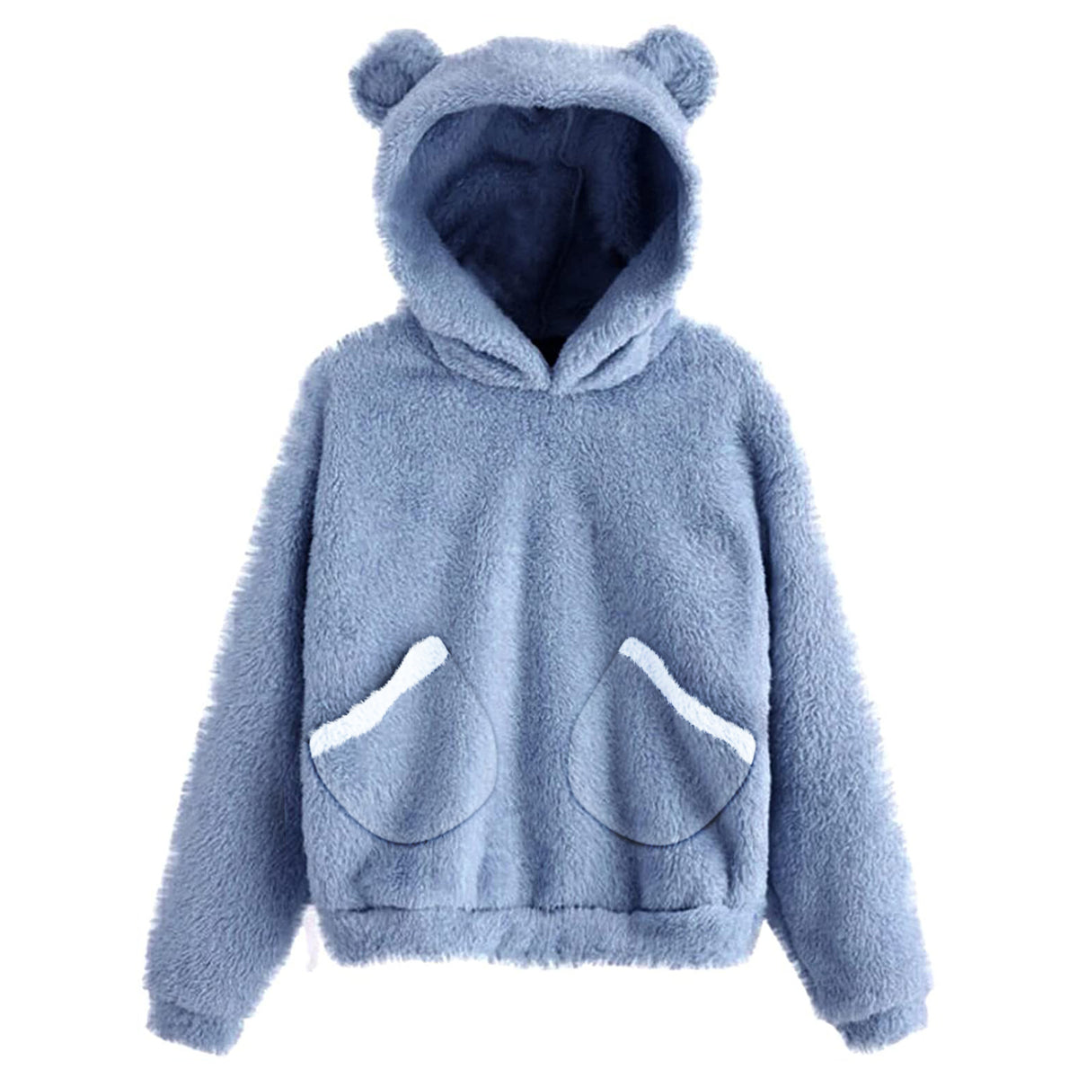 Plush Rabbit Ears Hooded Warm Women's Jacket