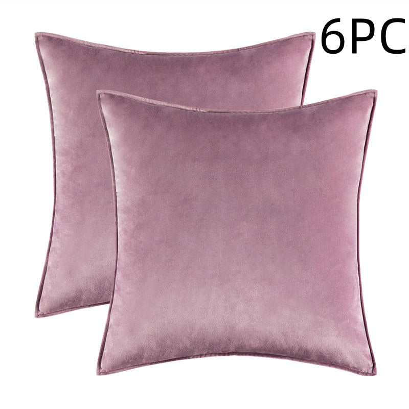 Velvet Cushion Cover - Modern Plush Pillow Protector