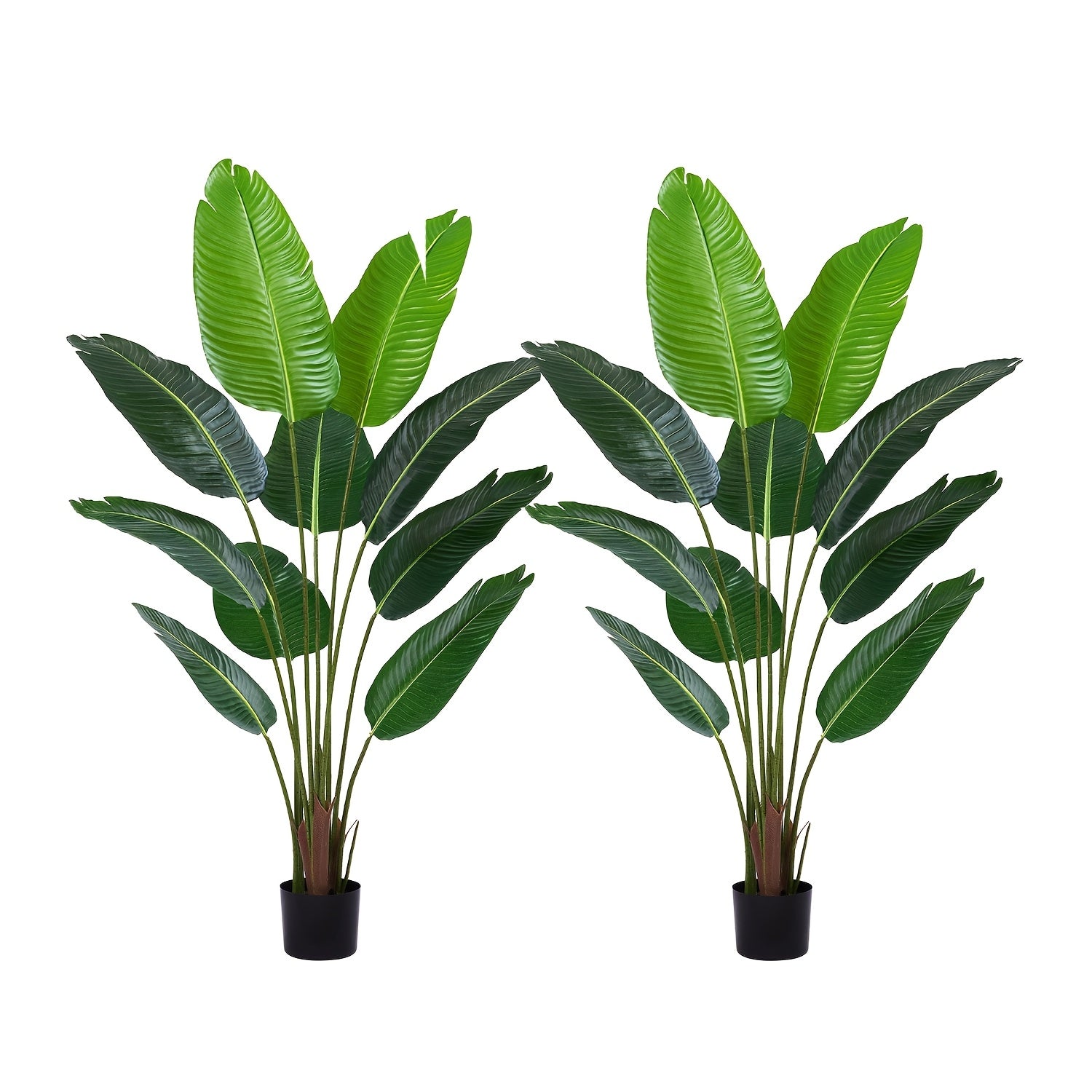 60 inch artificial Bird of Paradise tree with banana leaves for home decor