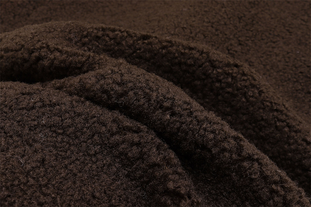 Teddy Bear Ear Hooded Lamb Wool Winter Coat