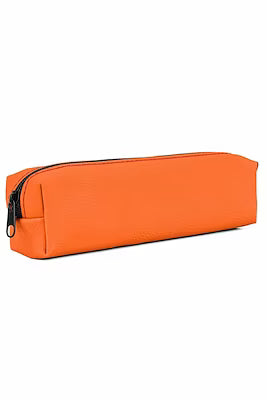 Faux leather pencil case with hard plastic interior