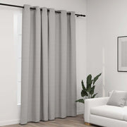 Blackout Curtain with Eyelets, Linen Look; Blackout Curtain with