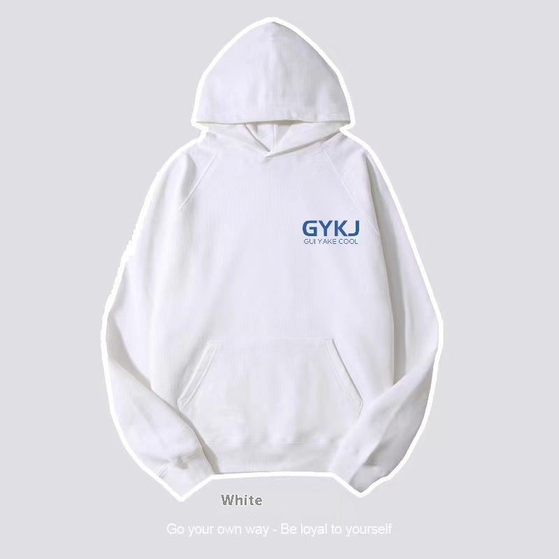 Women's Letter Print Loose Cotton Hoodie