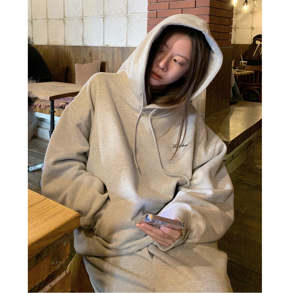 Korean Style Oversized Student Pullover Hoodie
