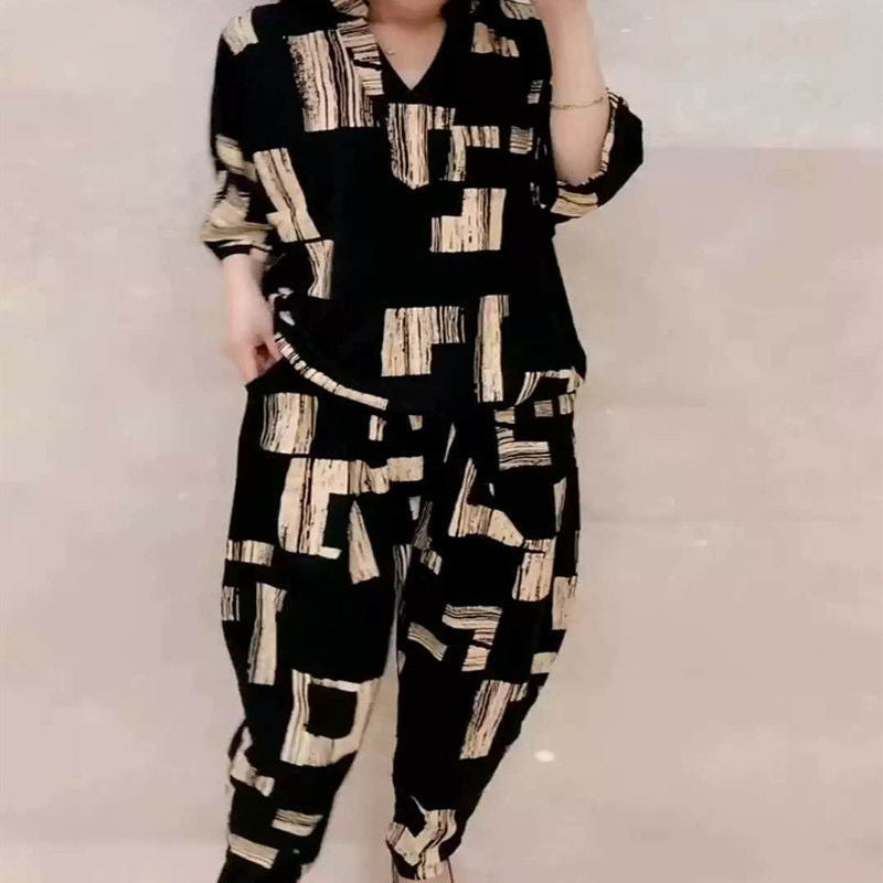 Casual Chic Two-Piece Harem Pants Set