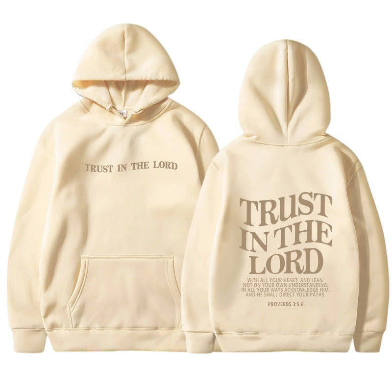 Letter Print Casual Long Sleeve Sports Hoodie