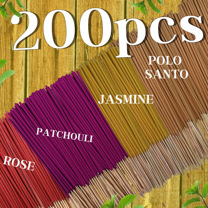 Aroma Sticks Set with Jasmine, Rose, Patchouli, and Sacred Wood Scents