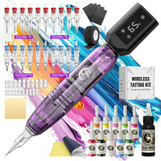Professional Tattoo Pen Kit with Digital Display and 1800mAh Battery
