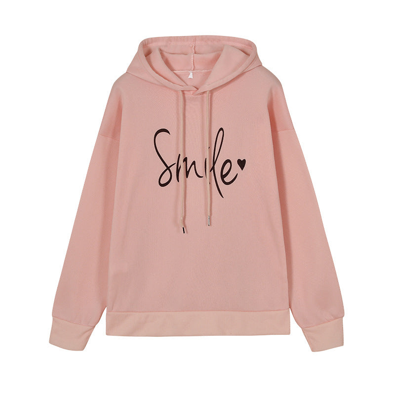 Women's Casual Round Neck Long Sleeve Printed Loose Sweatshirt