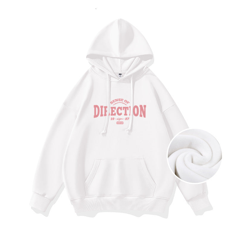 Cozy Fleece-Lined Black Pullover Hoodie