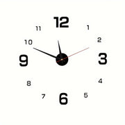 [Glow-in-the-Dark] Creative Minimalist Glow-in-the-Dark Digital Wall Clock | Durable Acrylic | Modern | Home, Office, Study, and Living Room | Quiet Timepiece, No-Drill, Silent, DIY, Glow-in-the-Dark