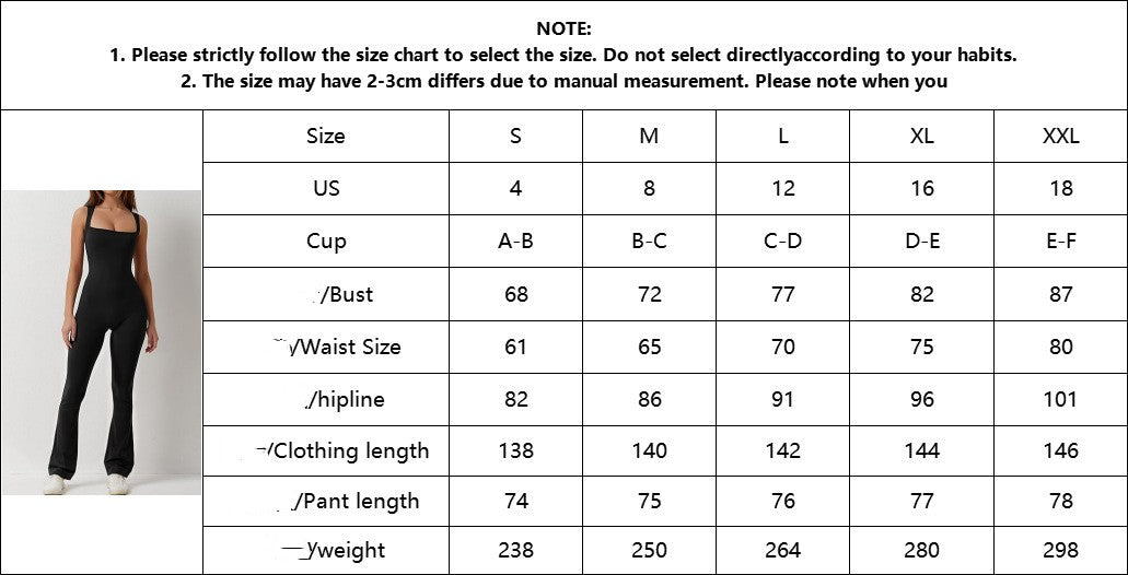 Seamless Square Collar Vest & Flared Yoga Pants Set